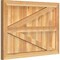 Ekena Millwork Framed Board-n-Batten Shutters w/Z-Bar, Rough Sawn Western Red Cedar, 32 1/4W x 22H, PR RBF06Z32X022RWR - alternate 4